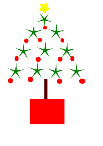 Christmas Tree Simple Vector