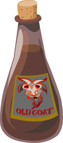 Goat liqueur vector graphics