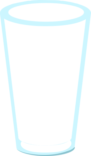 Narrow tumbler vector illustration