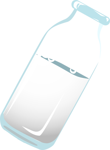 Lait en image vectorielle bouteille