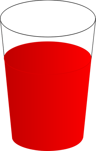 Vector clip art of red punch