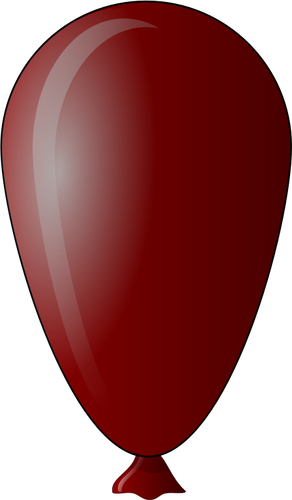 וקטור ציור של ביצה בצורת בלון אדום