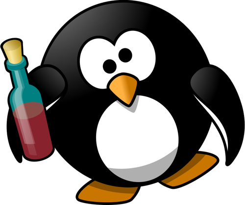 Pijany Pingwin wektorowa