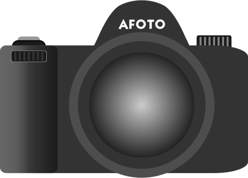 Oude type DSLR camera vector afbeelding