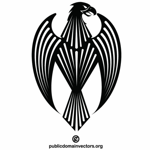 Concetto di logo araldico Eagle