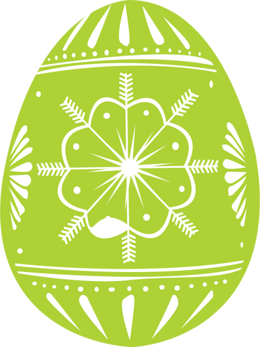 Green Easter telur vektor gambar