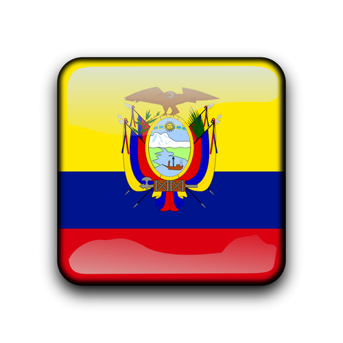 Ecuadorin lippuvektoripainike