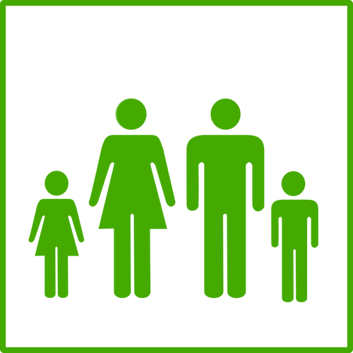 Groen familie pictogram