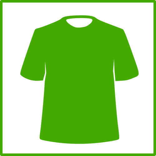 Icona di vettore verde abbigliamento eco