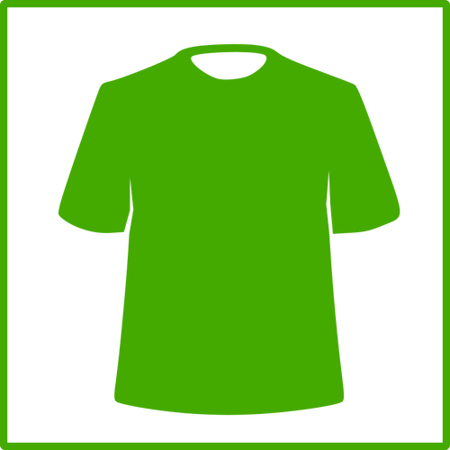 Eco groene kleding vector pictogram