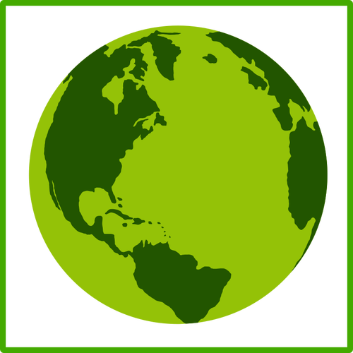 Eco pământ vector icon