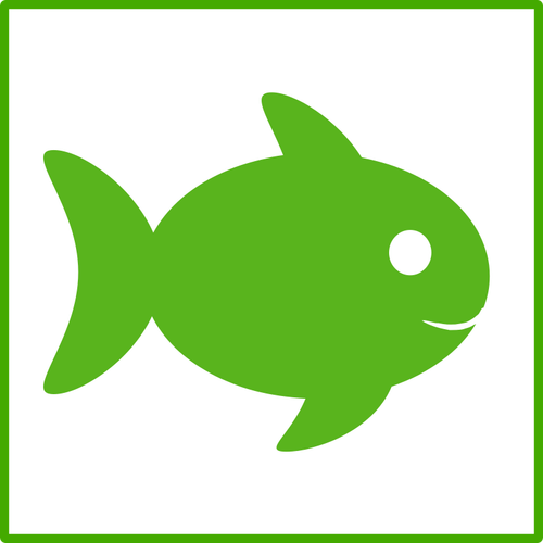 Eco ikan vektor icon