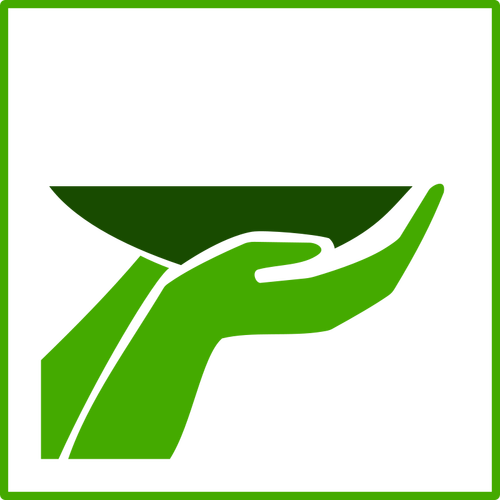 Grüne Lebensmittel-Vektor-Symbol