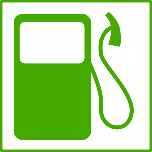 Eco brandstof vector pictogram