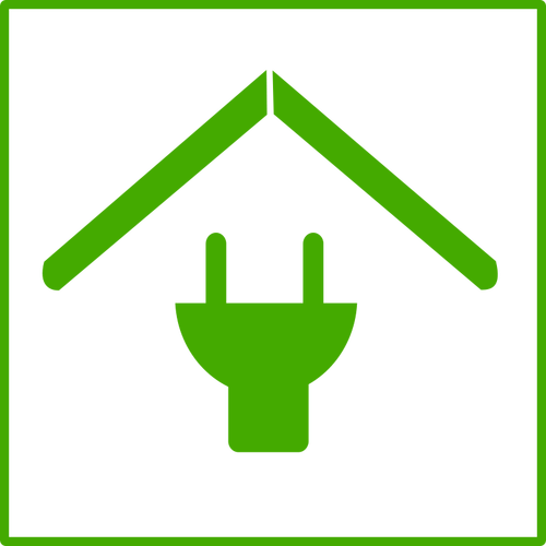 Eco house vektor icon