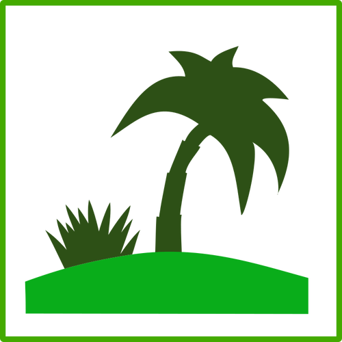 Icono de eco turismo vector