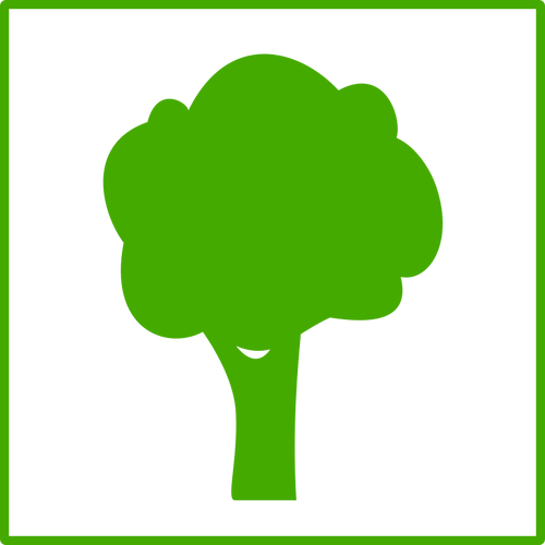 Eco träd vektor icon