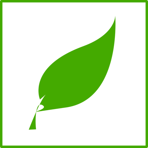 Eco-grünes Blatt-Vektor-Symbol