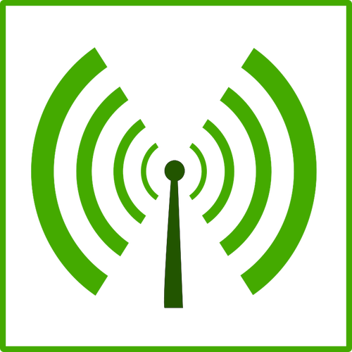 Eco wifi poluarea vector icon