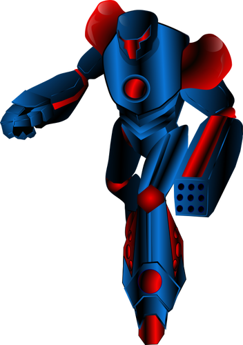 Mecha Warrior vector graphics