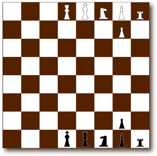 チェス盤と作品