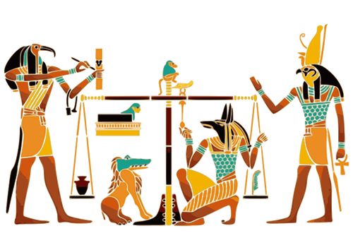 Colorat pictura egipteană antică