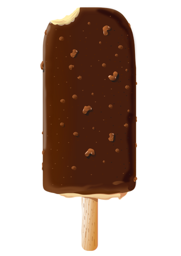 Grafika wektorowa lodów czekoladowych