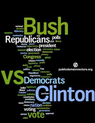 Élections américaines 2016 vector background