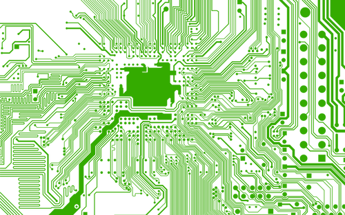 Gráficos de vetor de circuito eletrônico