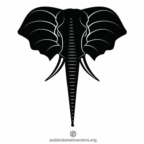 Olifant silhouet graphics