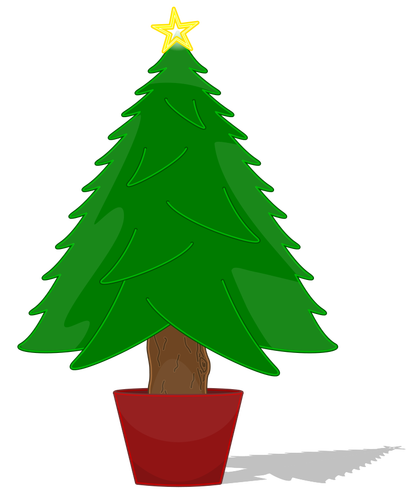 Glossy Christmas Tree Vector