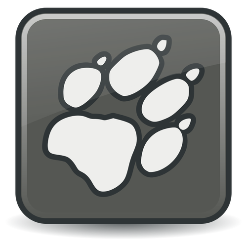 Chien patte sign vector image