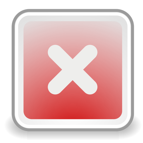 No tick icon vector image