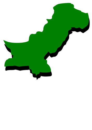 Grün-Pakistan Karte