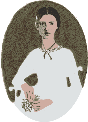 Ilustración de Emily Dickinson
