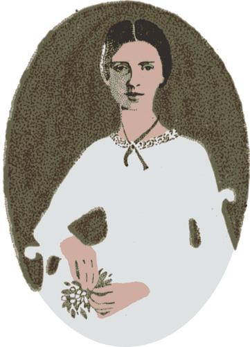 Ilustración de Emily Dickinson