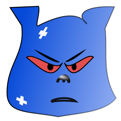 Gerçekten kızgın emoji