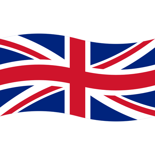 Falisty flaga Unia wektor