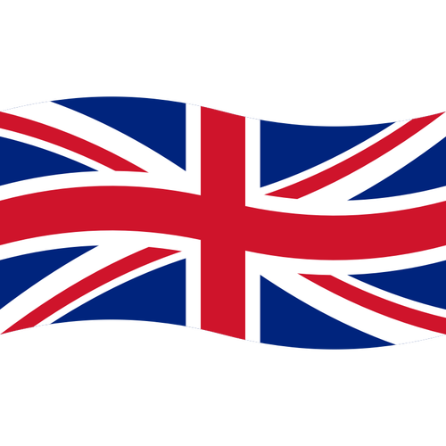 Wavy Union Flag Vector