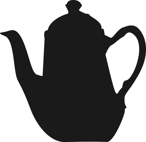 Tea pot vector drawing