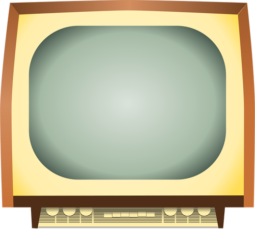 Vintage TV vektorbild