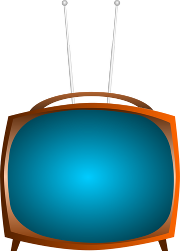 Gammal TV vektor ClipArt