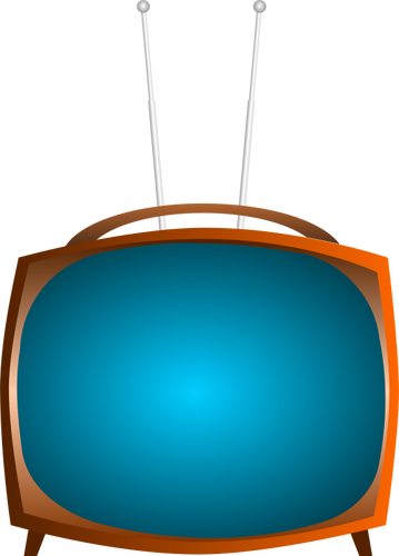 Gammal TV vektor ClipArt