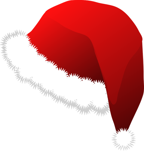 Santa Claus red hat vector illustration