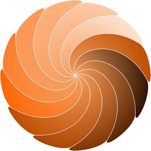 Kleurenafbeelding spirale vector