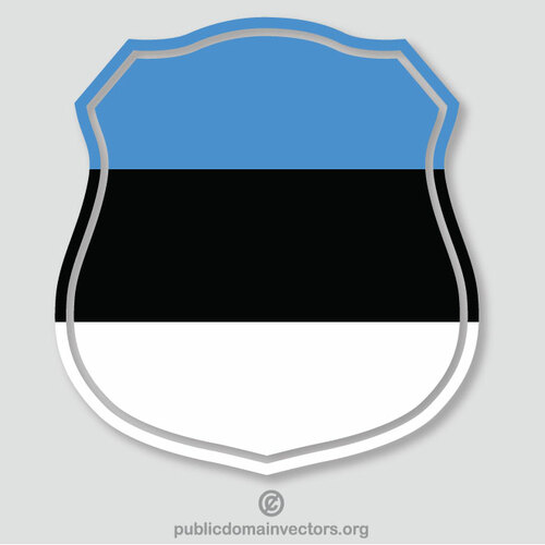 Estnische Flagge Wappen