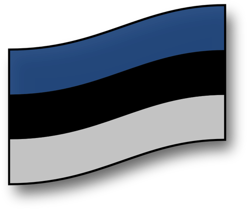 Bendera Estonia vektor