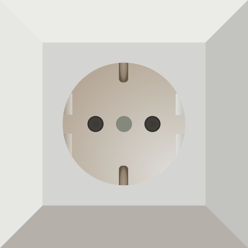 Tyska power socket vektor ClipArt