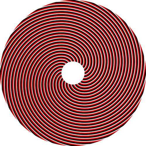 Spiral rød sirkel vektor image