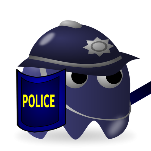 Jogo policial ícone vector imagem